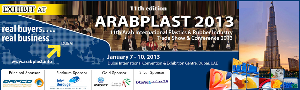 Exhibit at Arabplast 2013, 7-10 January 2013