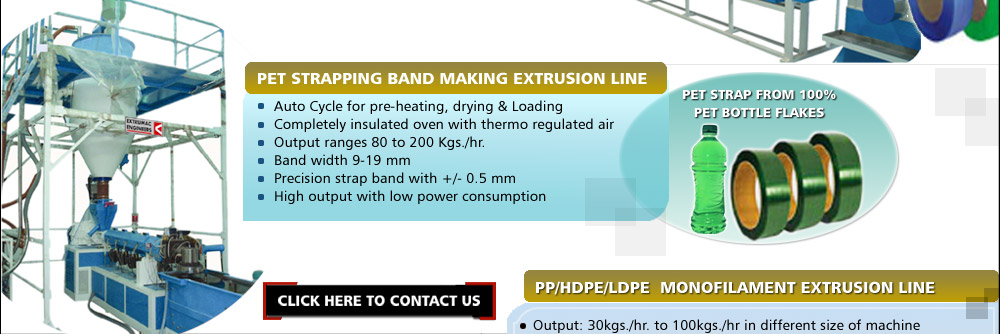 Manufacturer of Fully Auto PP Strapping Band Making Extrusion Line, PET Strapping Band Making Extrusion Line