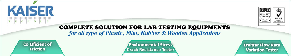 Lab Testing Equipments for all types of Plastics, Film, Wooden Applications