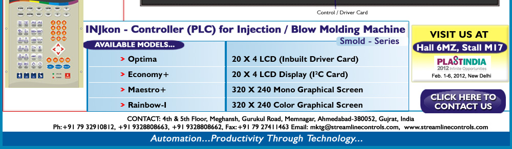 INJkon (Smold - Series) - Controller (PLC) for Injection / Blow Molding Machine